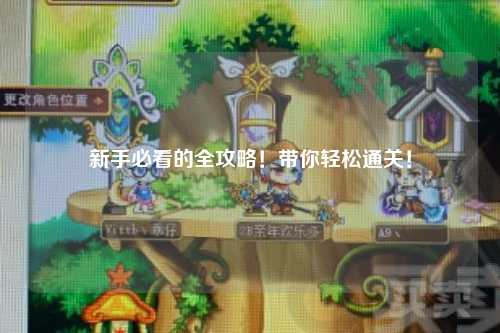 新手必看的全攻略！带你轻松通关！