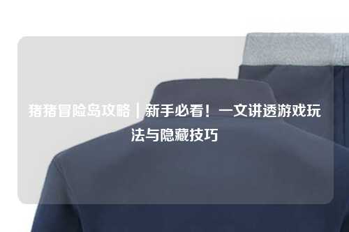 猪猪冒险岛攻略｜新手必看！一文讲透游戏玩法与隐藏技巧