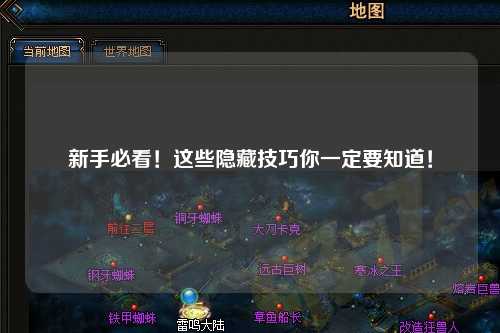 新手必看！这些隐藏技巧你一定要知道！