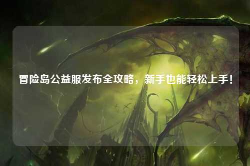 冒险岛公益服发布全攻略,新手也能轻松上手!