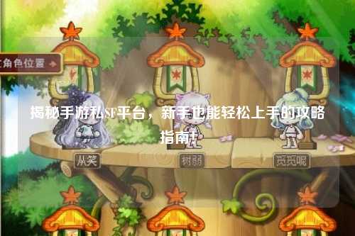 揭秘手游私SF平台，新手也能轻松上手的攻略指南！